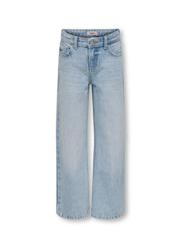 jeansbroek voor meisjes van only in het lichtblauw