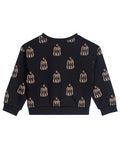 sweatshirt mini rebels in zwart voor meiden