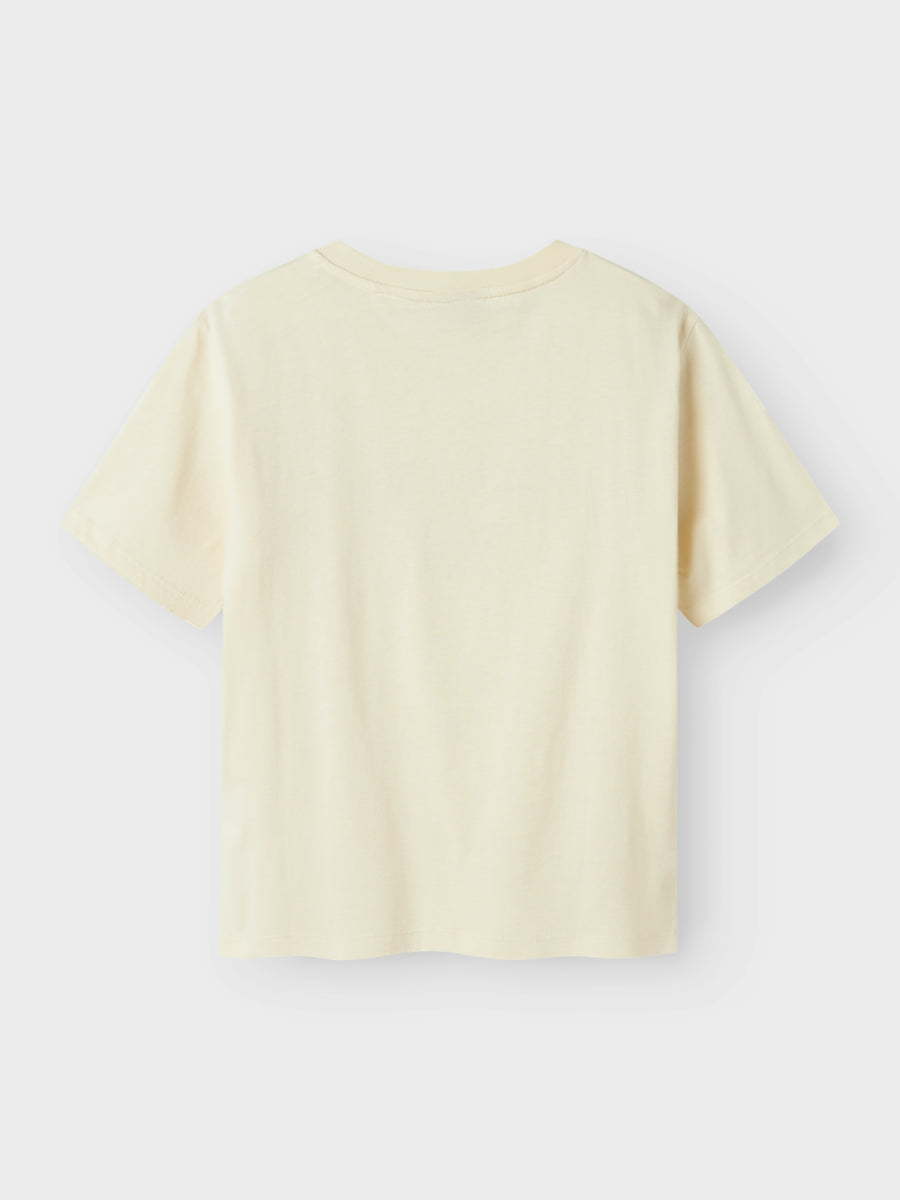 shirt voor jongens van LMTD in beige met US print