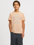 T-shirt voor jongens van Jack and Jones junior in oranje