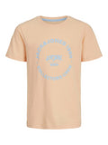 T-shirt voor jongens in oranje peach van Jack and jones Junior