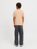 T-shirt voor jongens in oranje peach van Jack and Jones Junior 