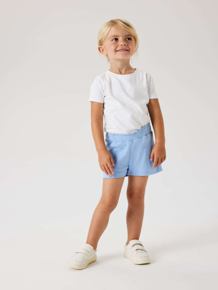 Short basic in het blauw van Name It Mini voor meisjes