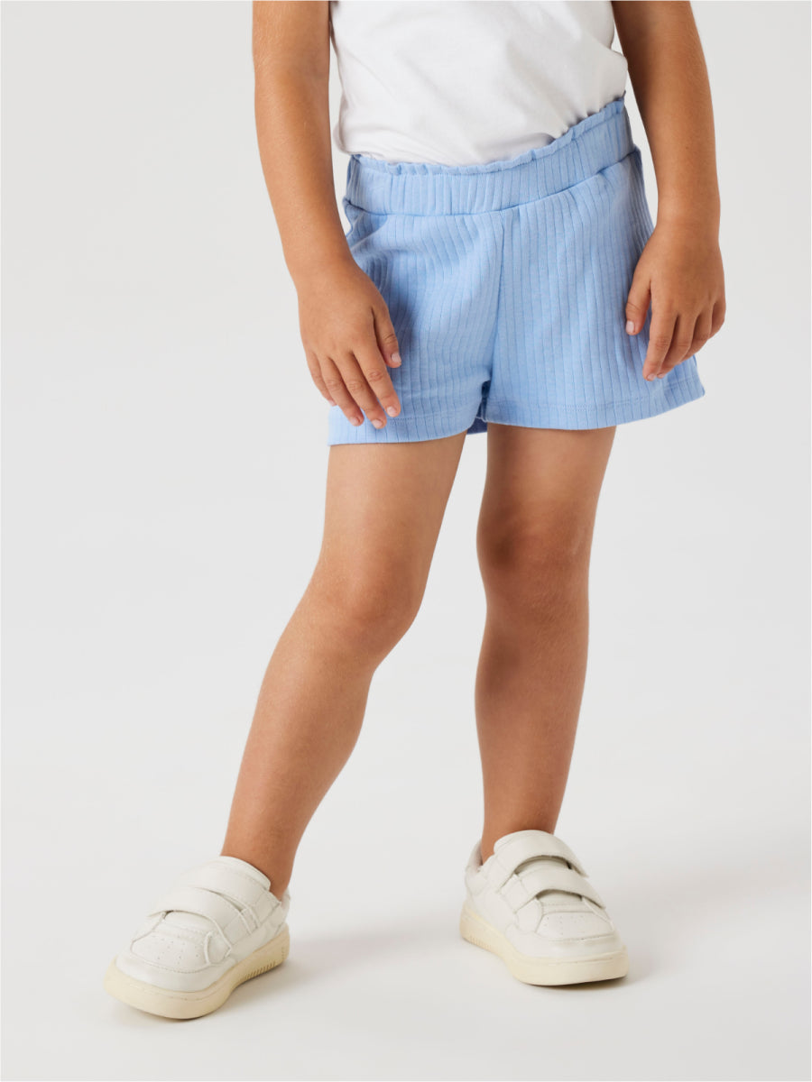 Short basic in het blauw van Name It Mini voor meisjes
