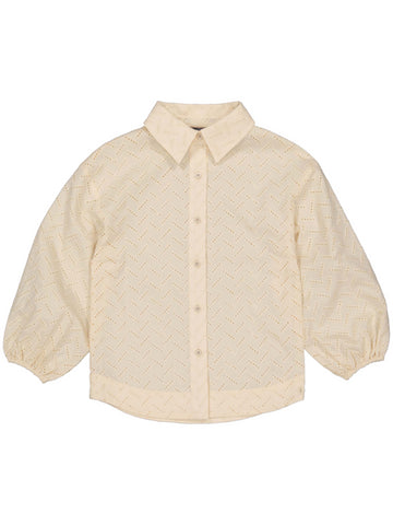 blouse in beige voor meisjes van Levv