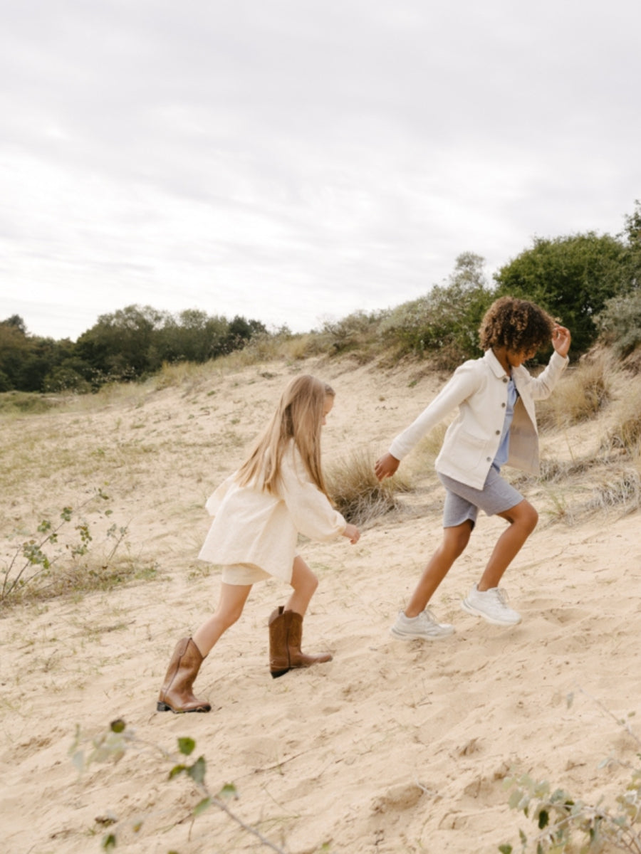 Blouse voor meisjes van Levv in het beige