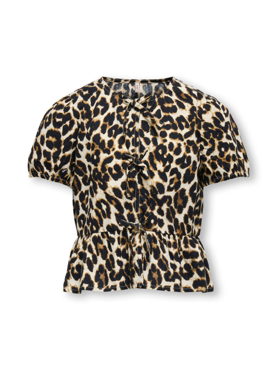 blouse van luipaard print voor meisjes van only girls