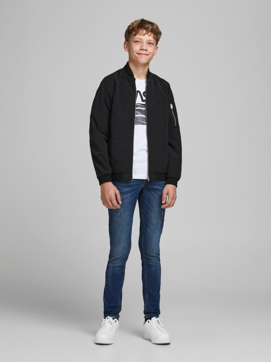 Bomberjack voor jongens van Jack & Jones in het zwart