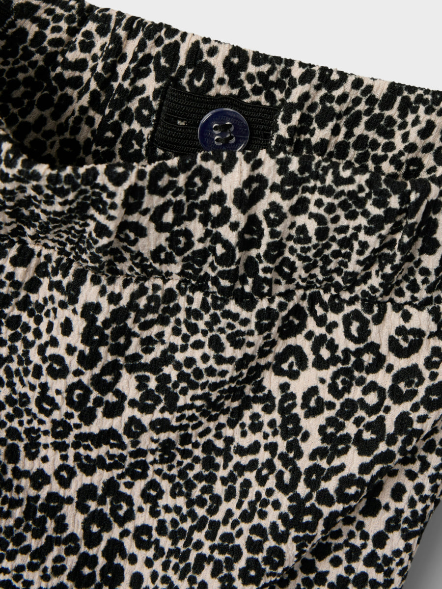Broek wijd voor meisjes in panterprint van Name it