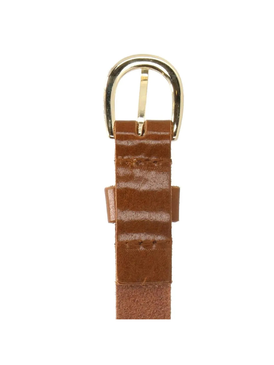 Broeksriem in cognac dun model voor kinderen van Hide & Stitches
