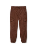 Cargo broek voor jongens in bruin van ONLY
