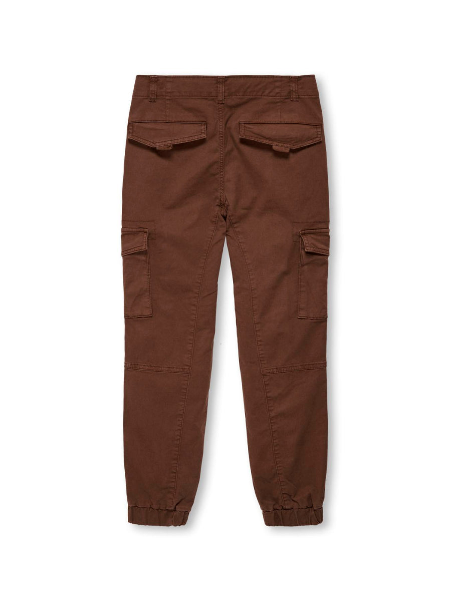 Cargo broek voor jongens in bruin van ONLY