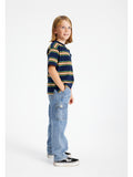 cargobroek voor kinderen in blauw van The new 