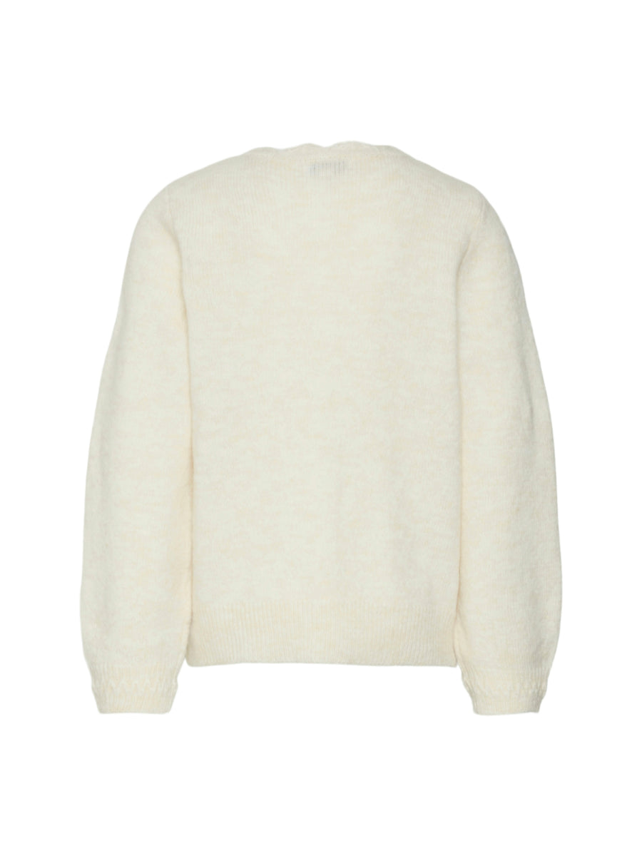 Gebreide cardigan voor meisjes van Vero Moda Girl in ecru