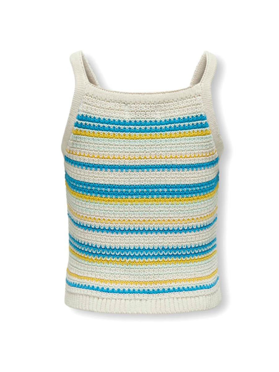 gebreide top voor meisjes met blauwe strepen van Kids ONLY