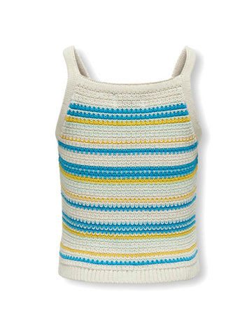 gebreide top voor meisjes met blauwe strepen van Kids ONLY