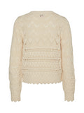 gebreide trui in beige ecru voor meisjes van Vero Moda Girl
