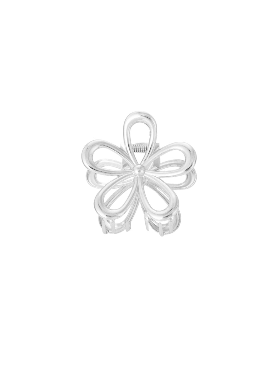 haarclip zilver in de vorm van een bloem van Yehwang