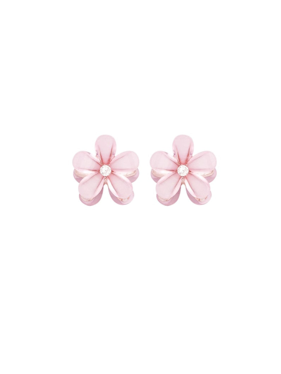Duo haarklemmen in het roze in de vorm van een bloem voor meisjes en dames van Yehwang