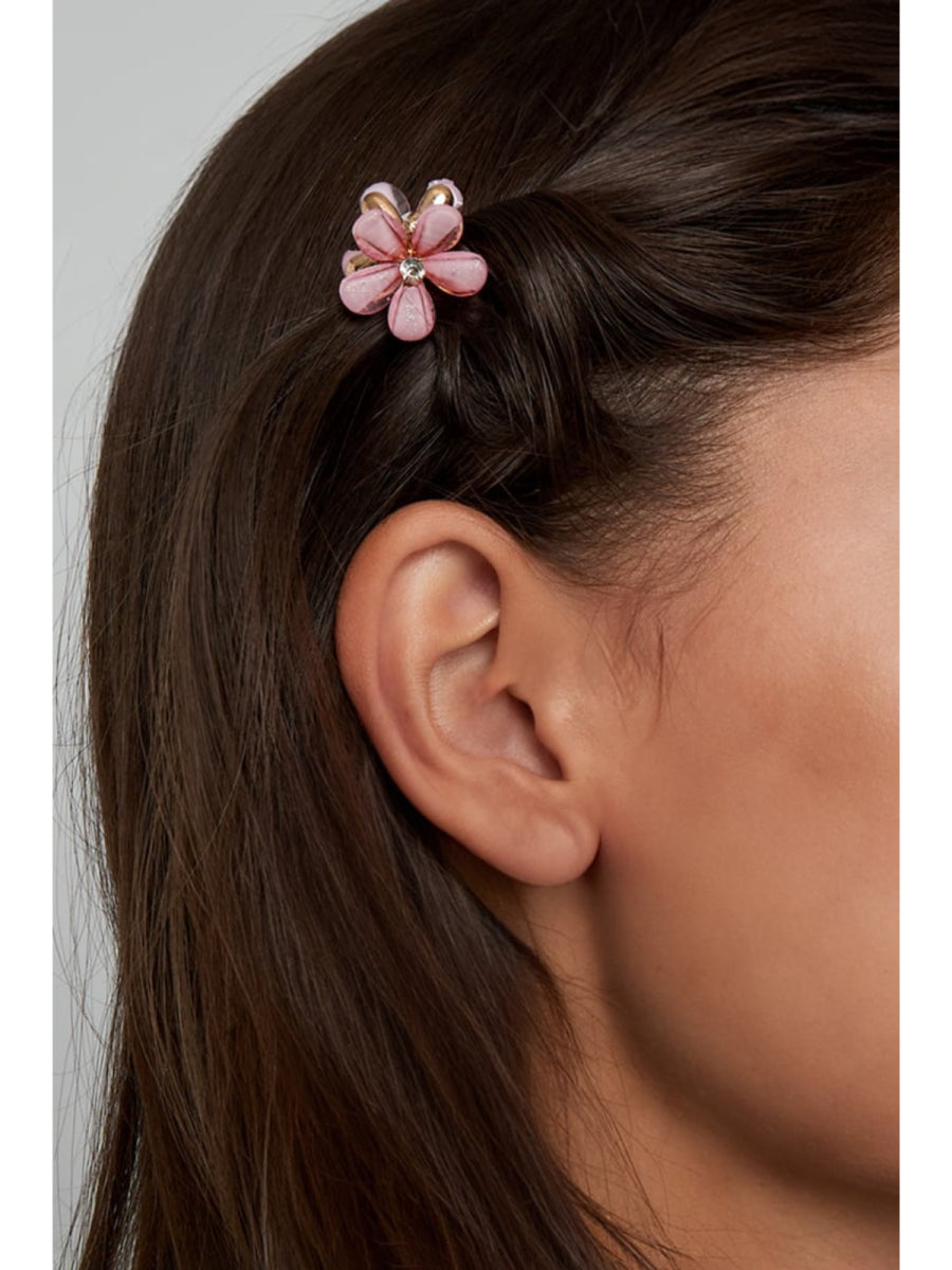 Duo haarklemmen in het roze in de vorm van een bloem voor meisjes en dames van Yehwang