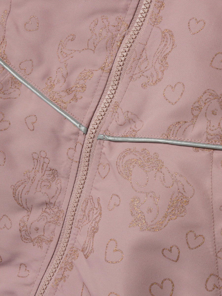 Jas met unicorn glitterprint van Name it Mini voor meisjes