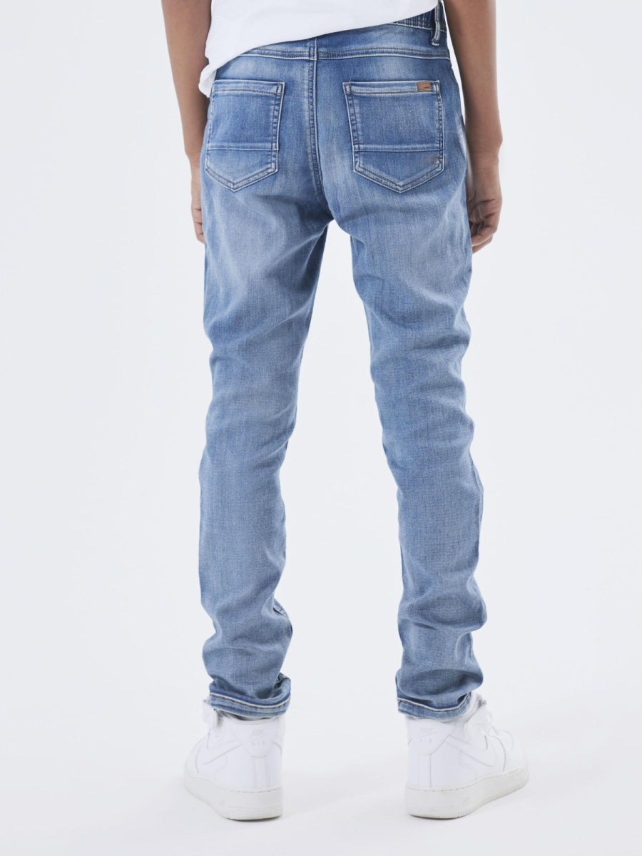 jeans jogger voor jongens van Name it in het blauw