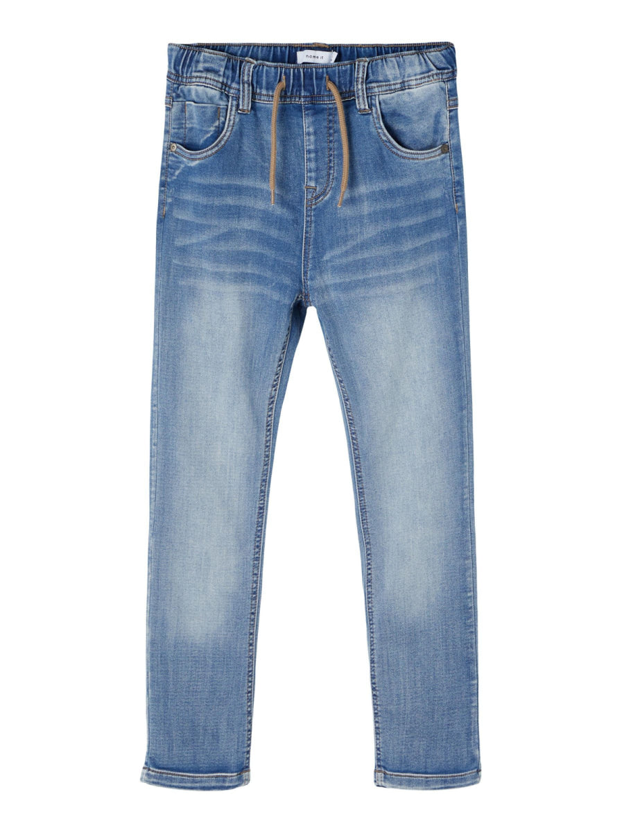jeans jogger voor jongens van Name it in het blauw