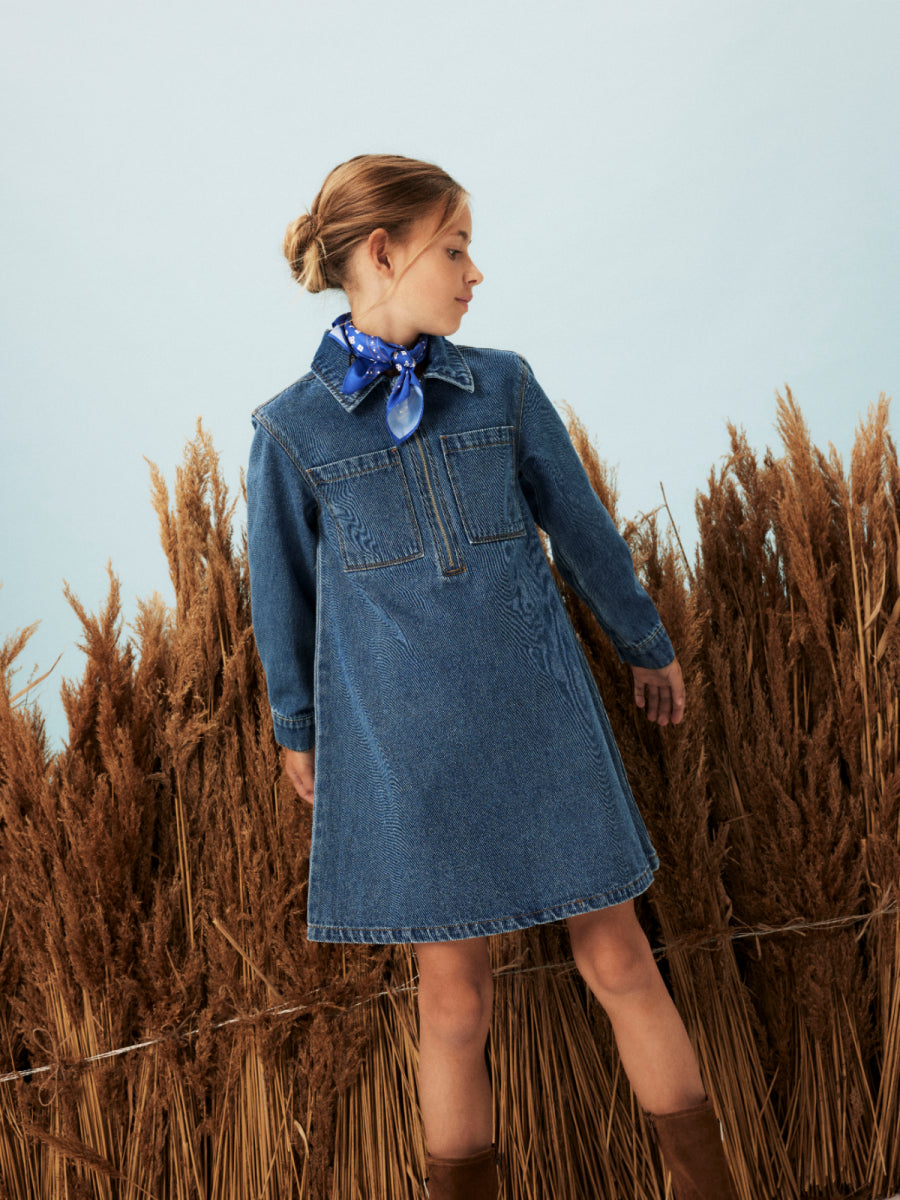 Jeans jurk van Name it voor meisjes voor herfst