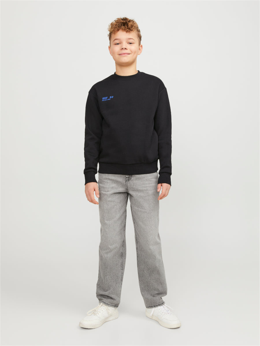 Jeansbroek relaxed fit in grijs voor jongens van Jack & Jones junior 