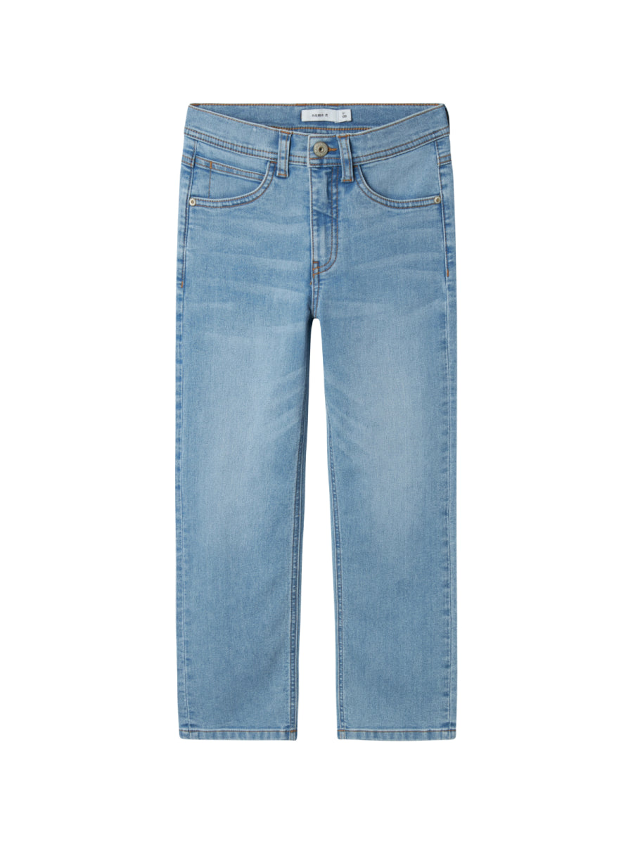 Jeansbroek voor jongens van Name it in het blauw in straight fit