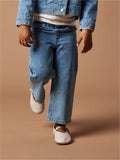 Jeansbroek met print voor meisjes van Name it in het blauw