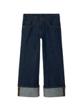 jeansbroek voor meisjes met wijde pijpen van name it