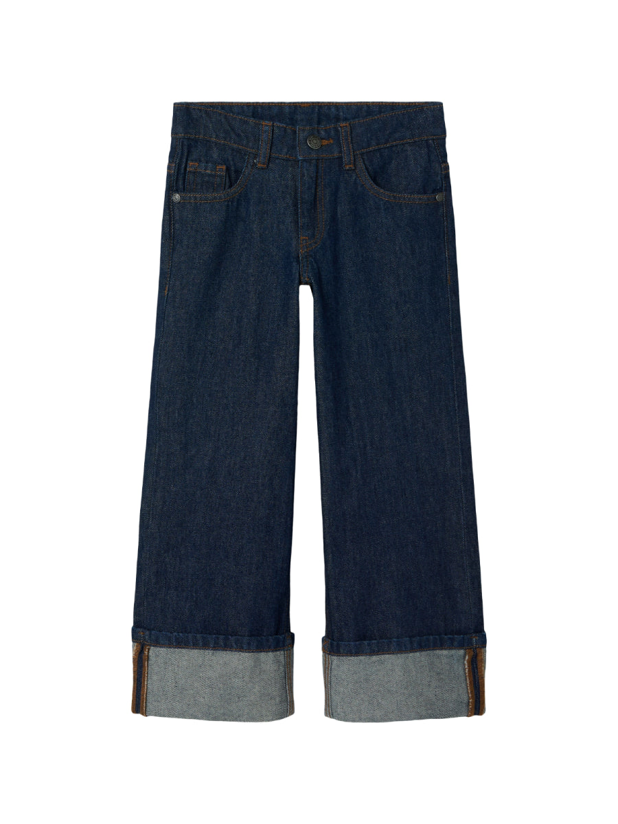 jeansbroek voor meisjes met wijde pijpen van name it