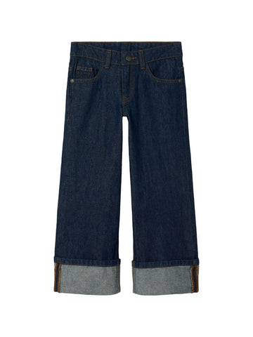 jeansbroek voor meisjes met wijde pijpen van name it
