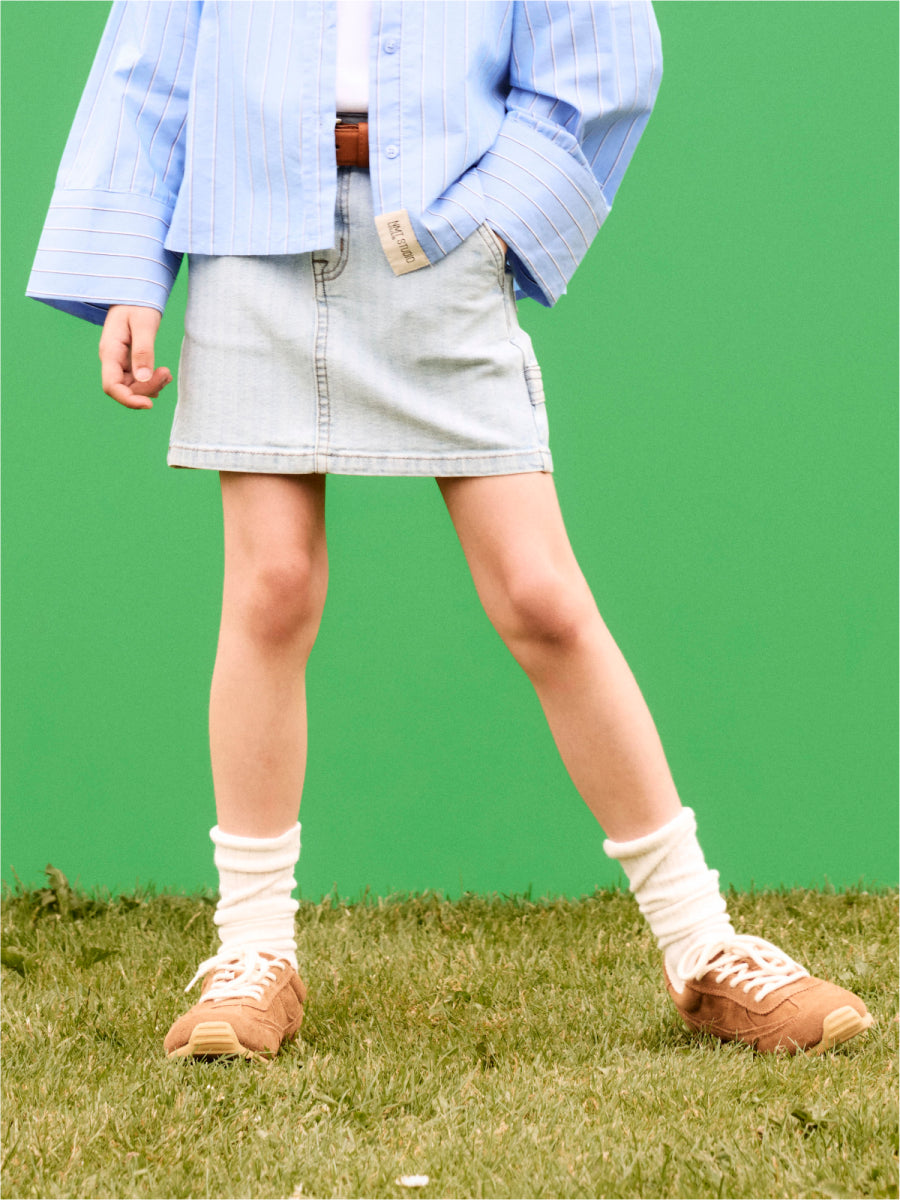 Korte Jeansrok voor meisjes in blauw van Name it