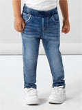 Jogger jeans voor kinderen van Name it in het blauw