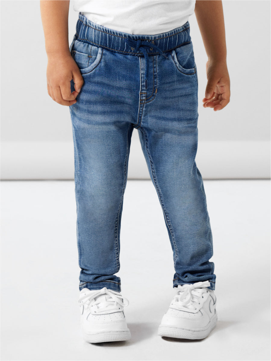 Jogger jeans voor kinderen van Name it in het blauw