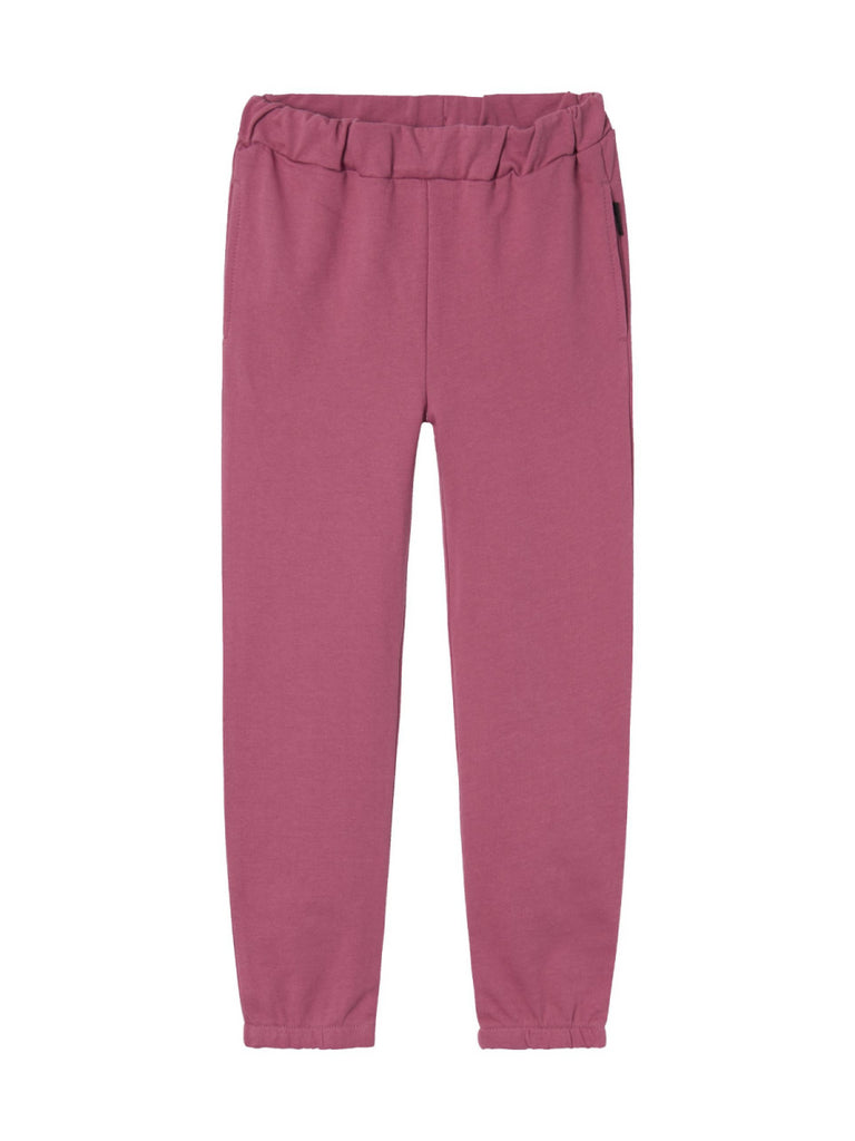 joggingbroek van name it voor meisjes in wijnrood