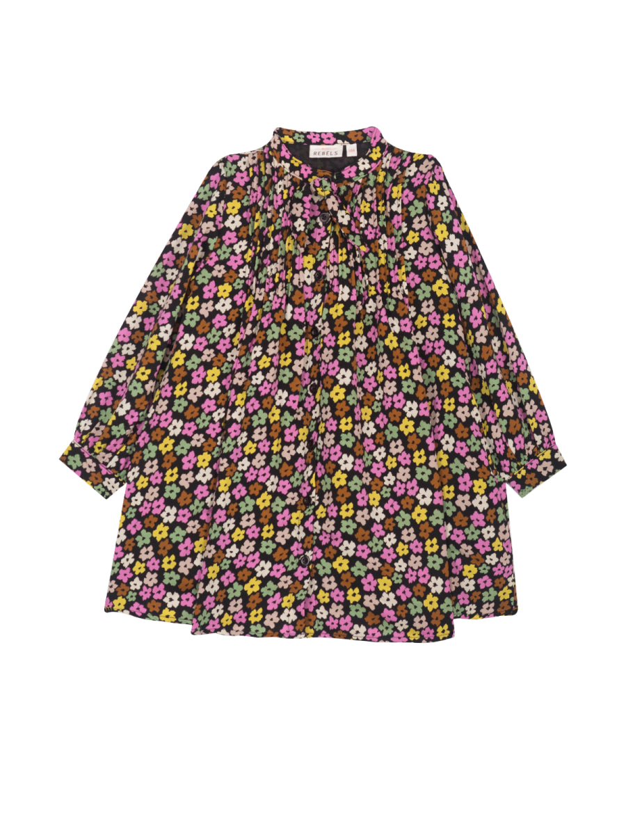 Jurk met bloemenprint voor meisjes van Mini Rebels