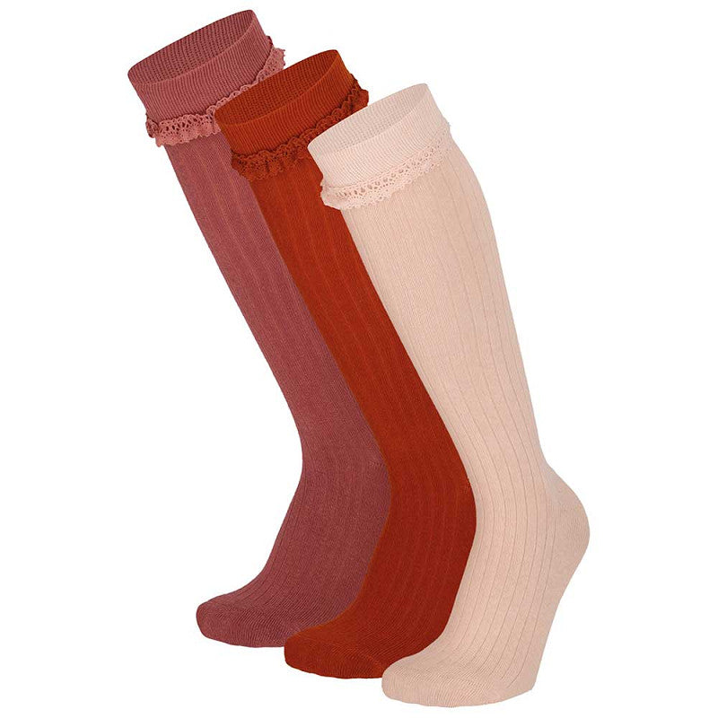 Kniekousen voor meisjes van Apollo socks met kant