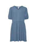 Korte jurk voor meisjes van Vero Moda Girl in het blauw