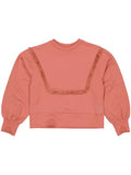 oversized sweater voor meisjes in oud roze van Levv