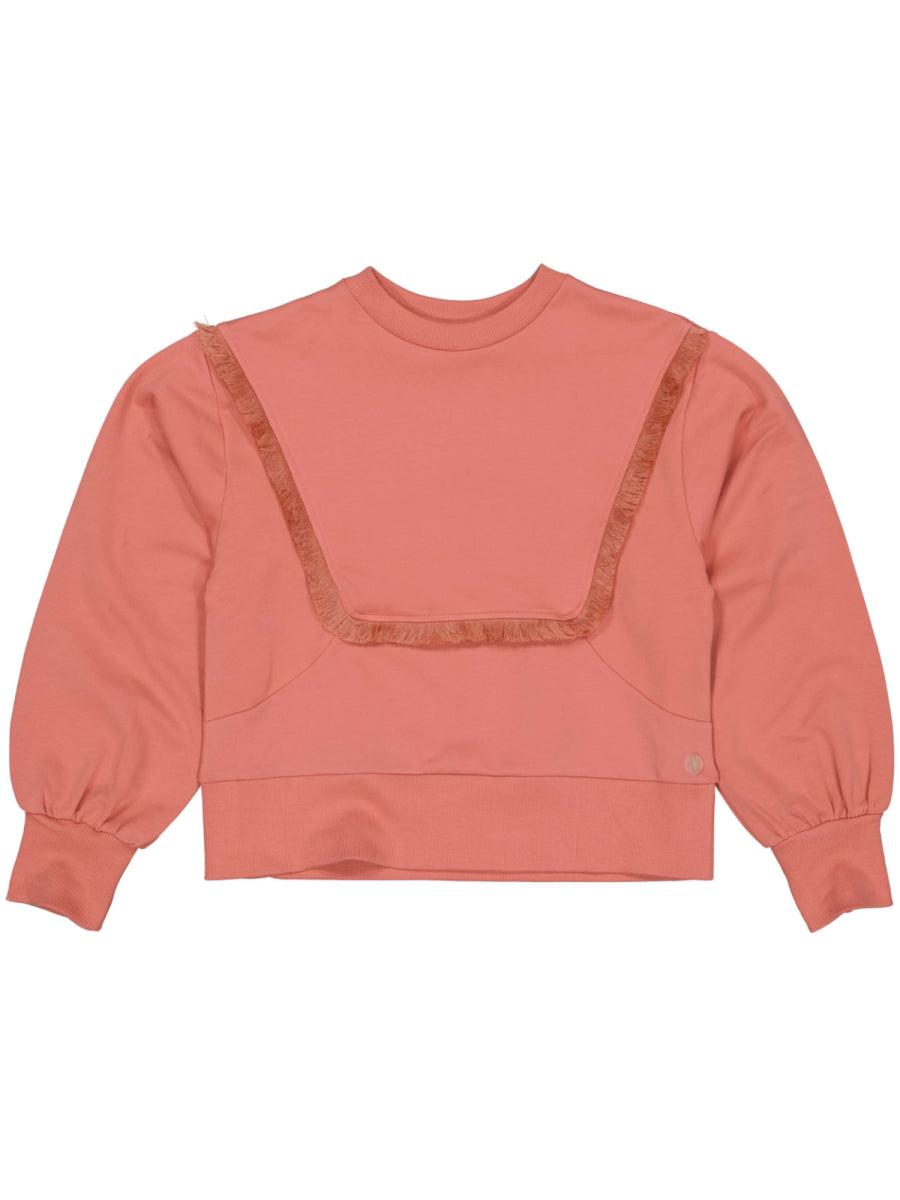 oversized sweater voor meisjes in oud roze van Levv