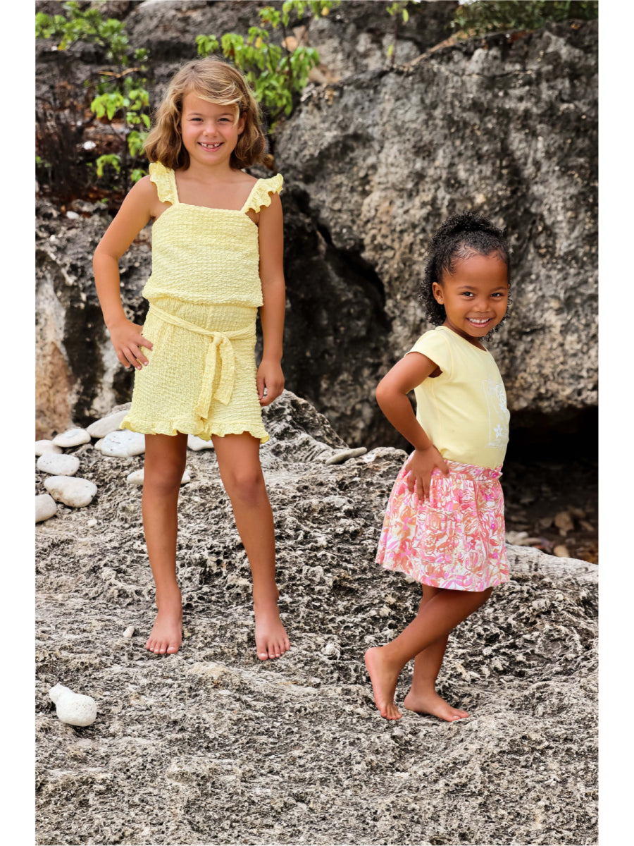 Playsuit van QUAPI voor meisjes in het geel