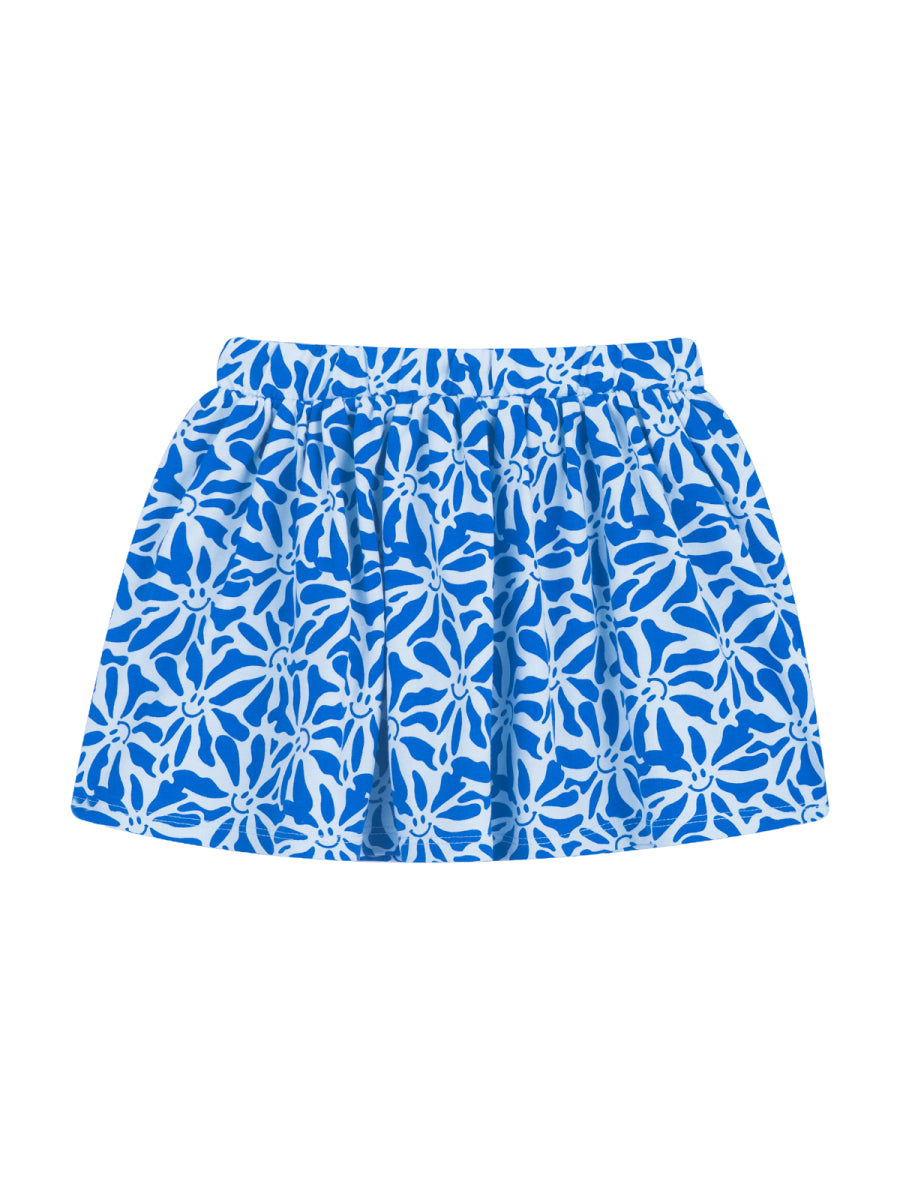 Rok voor meisjes in kobalt blauw en wit van Mini Rebels zomer 2025