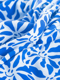 Rok voor meisjes in kobalt blauw en wit van Mini Rebels zomer 2025