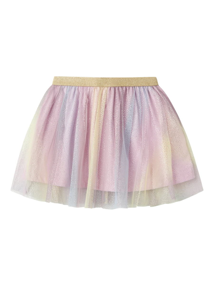 Rok voor meisjes in tulle van Name it in het roze