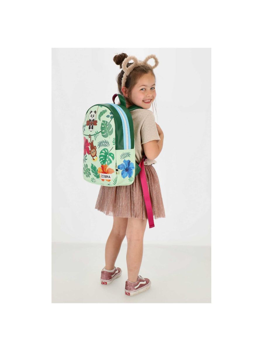 Rugzak voor kinderen van Zebra Trends met zoo dierenprint 
