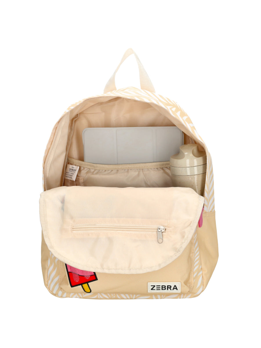 Rugzak voor meisjes van Zebra Trends in beige