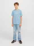 jack and jones JUNIOR t-shirt voor jongens in het blauw